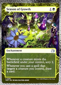MTG Season of Growth 61 Anime Wilds of Eldraine Enchanting Tales MTG  - Picture 1 of 2