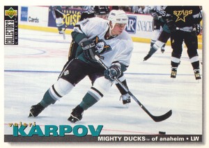 1995-96 Collector's Choice Hockey #211 Valeri Karpov Anaheim Ducks