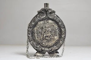 Vintage seltene antike griechische Balkanpistole 19. Jahrhundert Pulverflasche Flasche - fehlender Deckel - Bild 1 von 4
