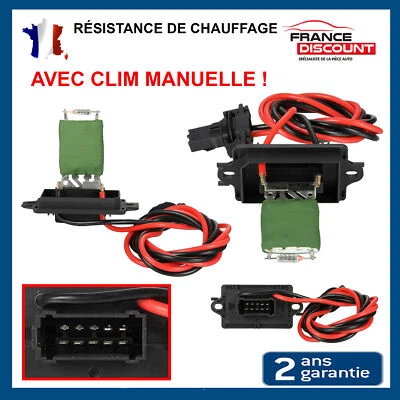 RESISTANCE DE CHAUFFAGE CLIM PREVU POUR RENAULT CLIO 3 05-14 7701207876 - Immagine 1 di 4