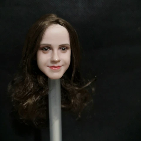 1/6 Emma Watson Female Head Carving Little Hermione Head fit 12'' Phicen Figure Cover