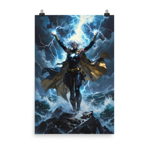 Storm MCU Wall Art Poster Print High Quality Lightning Decor Multi Size - Picture 1 of 5
