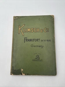 Klimsch & Co Frankfort On The Maine Germany Catalog / c1890s English Version - Picture 1 of 12