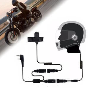 Motorrad Helm Racing Headset Kopfhörer mit Mikrofon für Baofeng UV-5R Kenwood - Zdjęcie 1 z 12