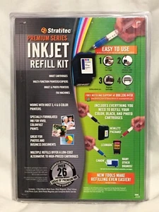 Stratitec Premium Series Inkjet Refill Kit 3 4 &6 Color Printer Copier Fax Photo - Picture 1 of 3