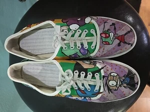 Invader Zim handbemalte Schuhe Gr. 10 - Bild 1 von 5