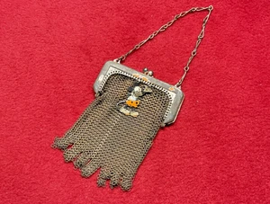 1930s Whiting Davis Disney Mickey Mouse Mesh Child's Chain Purse - Picture 1 of 7
