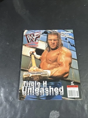 2000 WWF WWE Triple H Unleashed Magazine com pôster e Jackie Chan Got Milk Ad Mz5 - Imagem 1 de 3