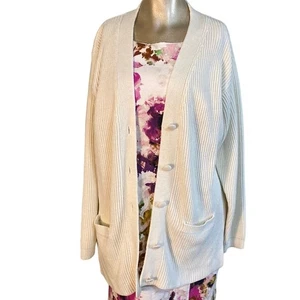 Vintage YARNWORKS sweater cardigan women size medium - Picture 1 of 5