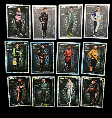 2025 Topps India Turbo Attax F1  Full Diamond Pull Set (#313-324) – Rare Chase  - Image 1 of 4