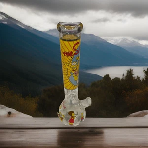 Simpsons Premium Glass Water Pipe Beaker Ideal For . Hookahs , Cigars And More - Picture 1 of 7