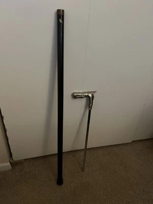 Bastón bastón para llegar al trabajo de Navidad - Bastón para personal - Steampunk Foto 1 de 4