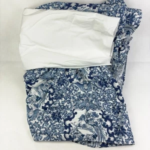 Ralph Lauren Tamarind Porcelain Blue Bird Twin 15" Drop Bedskirt - Picture 1 of 8