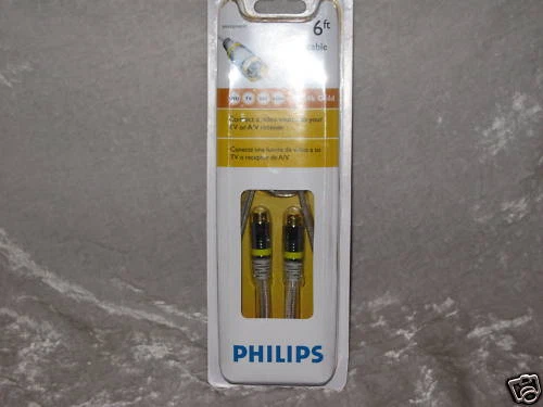 Philips S-Video Cable DVD TV Satellite 24k Gold NEW! Foto 1 de 1