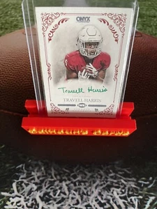 TRAVELL HARRIS 2022 ONYX VINTAGE FOOTBALL AUTO GREEN INK /50 - Bild 1 von 2