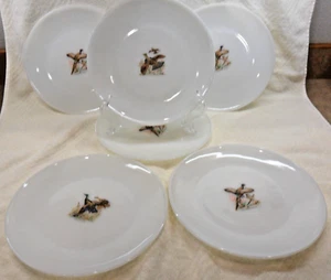 6 ANKERHOCKEN FEUERKÖNIG WILDVÖGEL SPEISETELLER SEHR GUTER ZUSTAND! - Bild 1 von 8