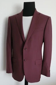 ERMENEGILDO ZEGNA Current-Red Jacket/Sport Coat EU 52R US 42 R Surgeon Cuff - Picture 1 of 17