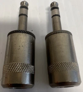 SWITCHCRAFT 1/4" METAL CHROME PLATED STEREO PLUG NEW QUANTITY OF 2 - Picture 1 of 14