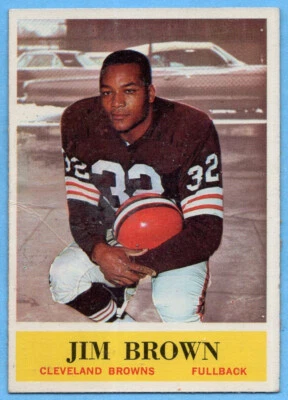 1964 Philadelphia #30 Jim Brown VG CREASE Cleveland Browns Hall of Fame A4757 - Image 1 of 2