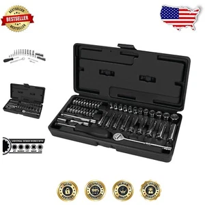 Versátil juego de enchufes de accionamiento de 1/4 de pulgada - Colección de herramientas de spline universal de 47 piezas - Imagen 1 de 6