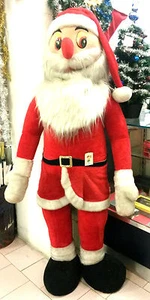 STUFFED ANIMALS FATHER CHRISTMAS HEIGHT 140cm. CHRISTMAS 1.40m. - Picture 1 of 2