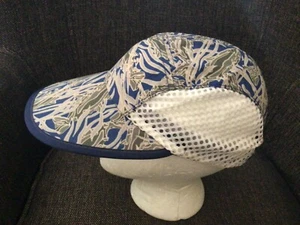 Vtg 90s PATAGONIA DUCK BILL 5 Panel Mesh Hat Size S Tribal Hawaiian Made In USA - Picture 1 of 9
