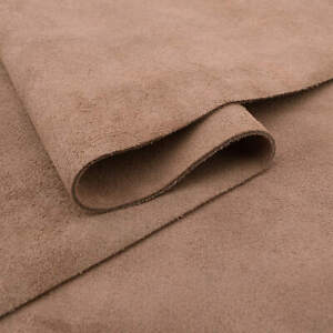 Soft Suede Leather Pieces Cow Hide Premium Split Leather 5/6oz Black & Brown