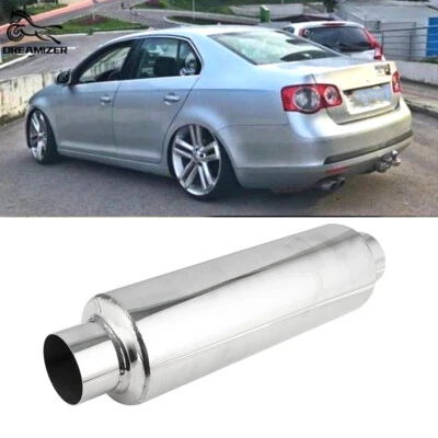 3'' In/Outlet Muffler Resonator 16'' Exhaust Deep Tone For Volkswagen Jetta  MK5 - Image 1 of 4