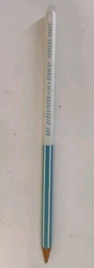 Vintage Stanley Home Products Advertising Pencil White Teal Blue Westfield MA - Picture 1 of 7