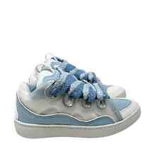 Lanvin Curb Blue White Sneakers Size 37 Chunky Skater