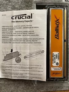 Crucial Ballistix 1GB DDR2 1066 PC2 8500 BL12864AA106A.8FE5 - Picture 1 of 2