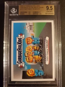 2016 Garbage Pail Kids Two-Timer Trump BGS 9.5 GEM MINT Sticker 276 Made - Picture 1 of 2