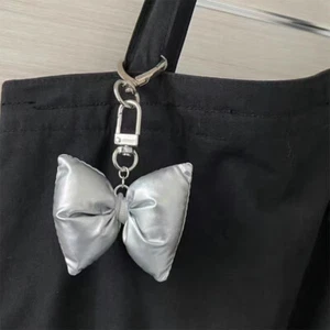 Y2K Bag Pendant Keyring 3D Filled Cotton Bowknot Heart Keychain Sweet Cool Girls - Picture 1 of 8