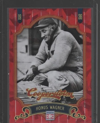 Panini Cooperstown #3 Honus Wagner Crystal Collection 2012 rojo #/399 Foto 1 de 2