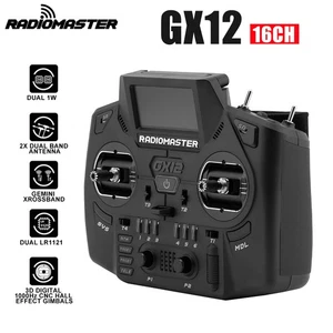 Radiomaster GX12 Radio Remote Controller 16CH 2.4G 900MHz ELRS Hall Gimbal - Picture 1 of 20