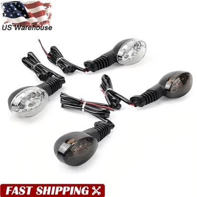 Par de indicadores LED de giro para Kawasaki Ninja 250R 2008 2009 2010 2011 2012 Foto 1 de 4