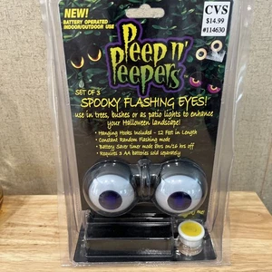 Battery Operated Flashing Eyes Halloween Lights with Automatic Timer (1 Set) - Picture 1 of 5