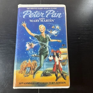 Peter Pan VHS 30th Anniversary Collectors Edition Mary Martin GoodTimes - Picture 1 of 5