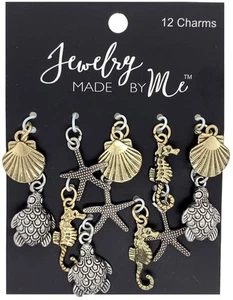 Jewelry Made By Me Charms 12/Pkg-Sea Life 22190105 - Foto 1 di 2