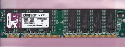 256MB PC-100 KINGSTON KVR100X64C3/256 SAMSUNG SDRAM PC100 3.3V Ram Memory Stick - Image 1 of 2