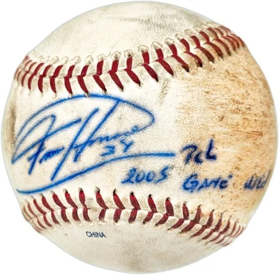 Felix Hernandez Auto Pacific Coast League Game Used Baseball "2005 PCL" PSA/DNA - Image 1 of 4