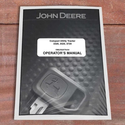 John Deere 3320, 3520, 3720 Manual del propietario del tractor - OMLVU23778 Foto 1 de 3