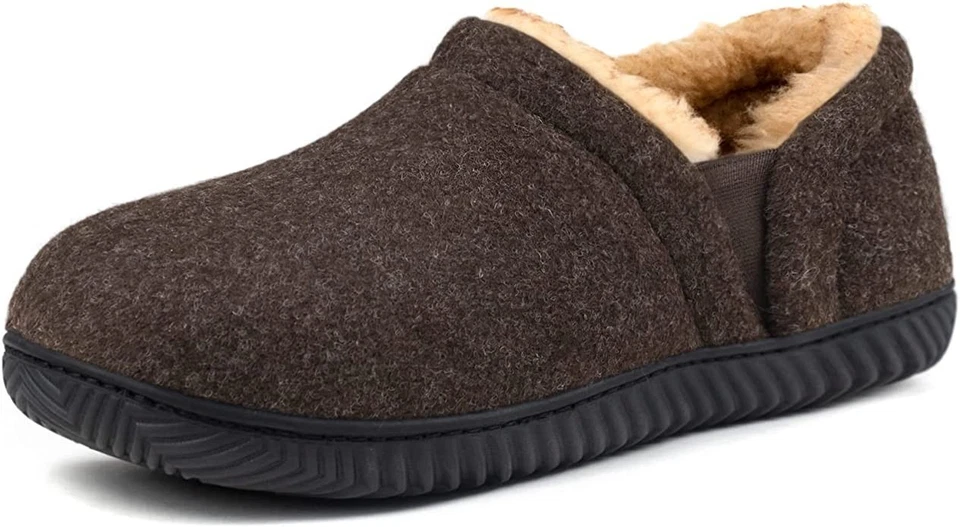 Zapatillas de espuma viscoelástica para hombre botín de invierno vendaje elástico zapatos de casa cálidos Foto 1 de 1