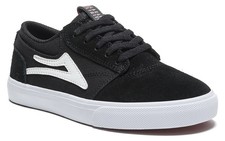 Lakai Shoes Griffin Kids Black White Suede USA SIZE Skateboard Sneakers