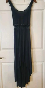 Fire Los Angeles Women’s Sleeveless Hi-Low Summer Dress Black Size Small - Picture 1 of 6