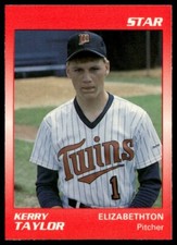 1989 Star #153 Kerry Taylor Elizabethton Twins