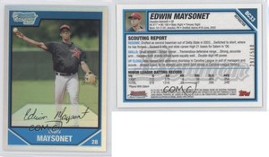 2007 Bowman Chrome Prospects Refractor /500 Edwin Maysonet #BC33