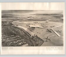 ARCHITECTURE Drawing LAS VEGAS Airport Featured at SF Vintage 1962 Press Photo