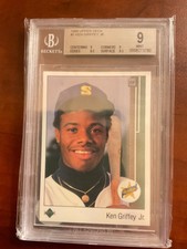 1989 Upper Deck Ken Griffey Jr. Star Rookie RC #1 BGS 9 Really Good Sub-grades!!