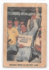1960 Hawes Wax Indy Racing Card #32 Rodger Ward in Victory Lane